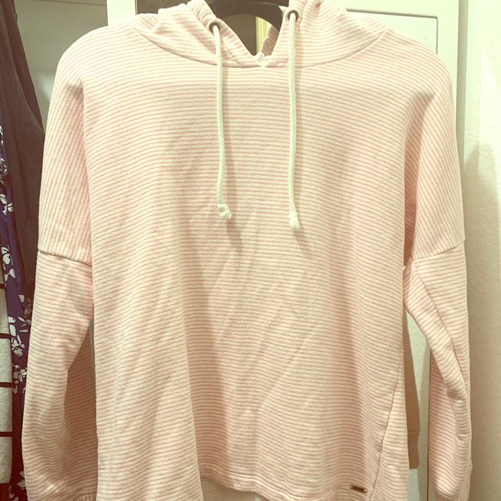 O’Neill hoodie light pink and white stripe